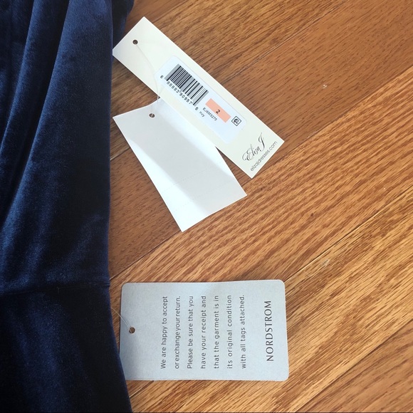 Eliza J Velvet Cutout Sheath Dress Navy 2 4 8 12 - Picture 5 of 7